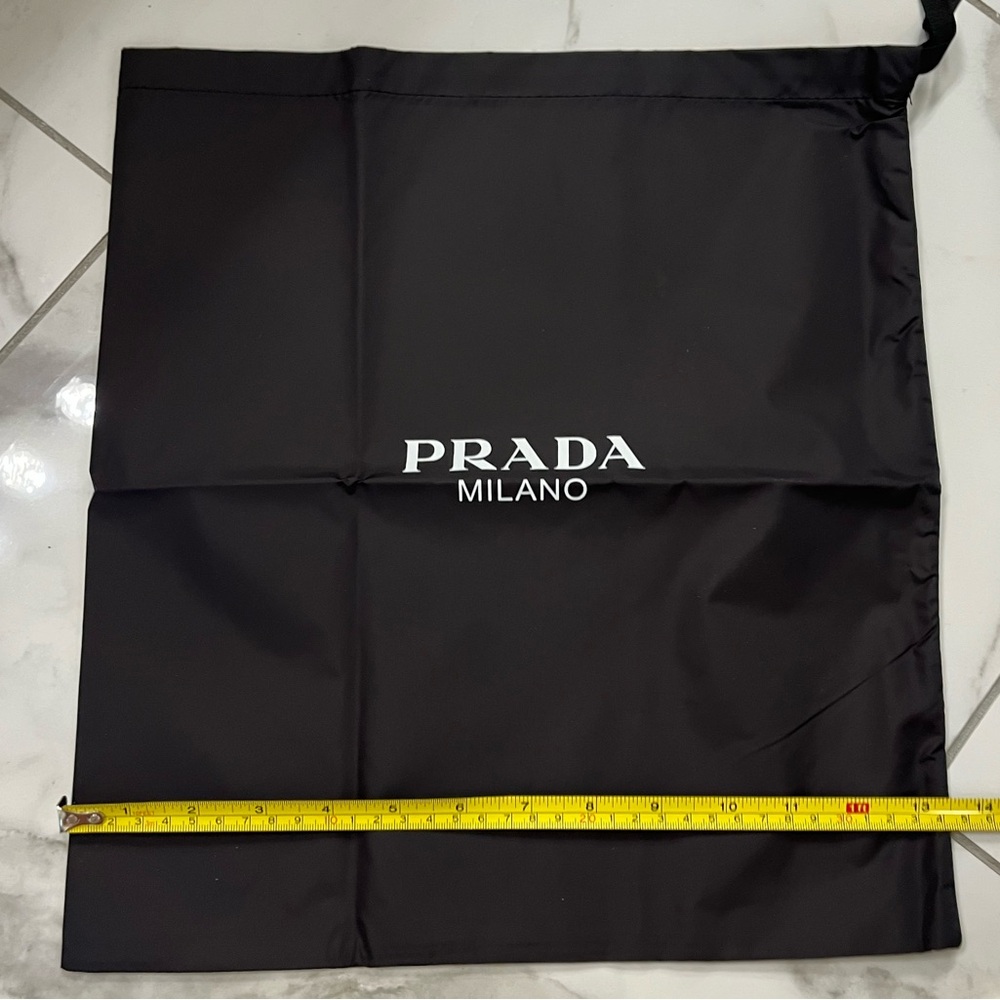 Authentic PRADA Milano Black Dust Bag - Drawstring Protection